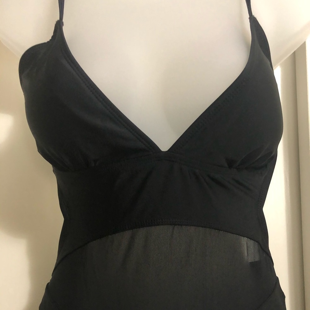 Sold NWT Black mesh swimsuit - Picture 4 of 5